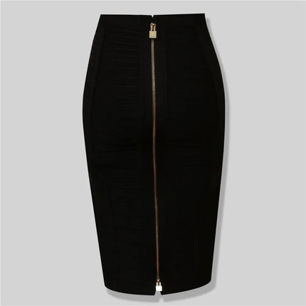 13 Colors Women Summer Fashion Sexy Black Red Beige White Bandage Skirt 2021 Knitted Elastic Sweet Candy Color Pencil Skirt