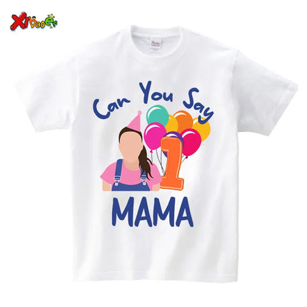 Birthday Girl Shirt Boy First Birthday Shirt Family Matching outfit 1st Birthday can you say family one first birthday party 2nd