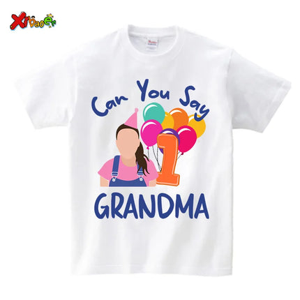 Birthday Girl Shirt Boy First Birthday Shirt Family Matching outfit 1st Birthday can you say family one first birthday party 2nd