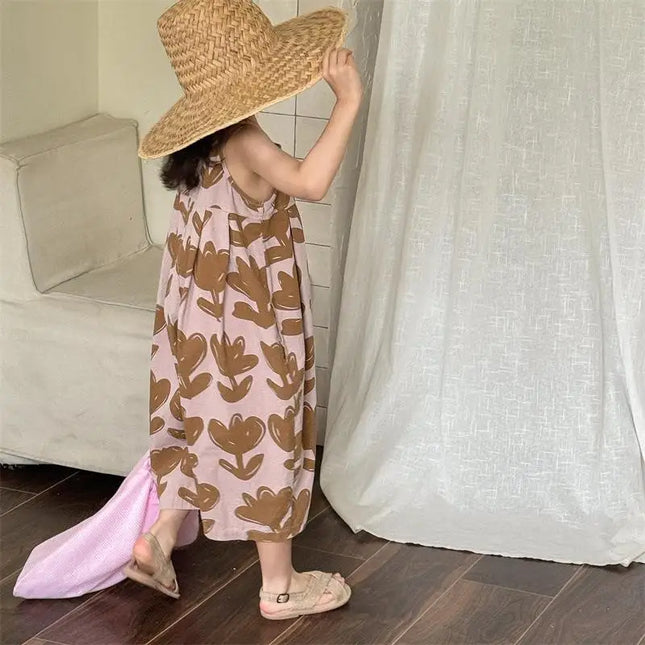 2024 Baby Girls Flowers Rompers Pants Fashion Kids Children Summer Clothing Printed Comfortable Overalls Pant Clothes Outfits