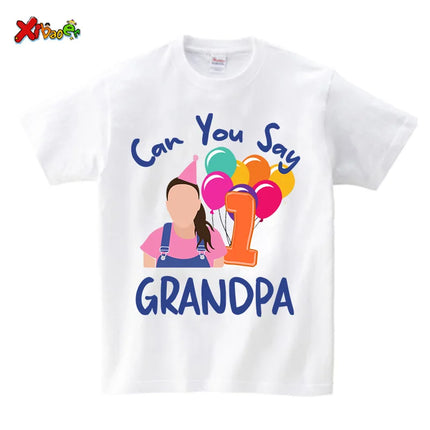 Birthday Girl Shirt Boy First Birthday Shirt Family Matching outfit 1st Birthday can you say family one first birthday party 2nd