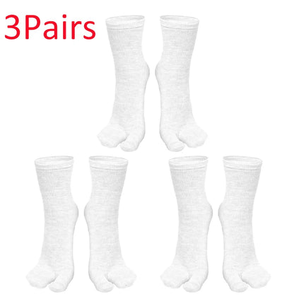 1/3 Pairs Japanese Style Tabi Toe Socks for Men Women Summer Fiber Two Finger Socks Kimono Flip Flop Sandal Split Tabi Toe Sock