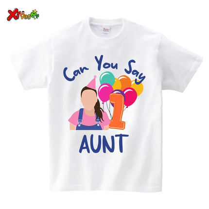 Birthday Girl Shirt Boy First Birthday Shirt Family Matching outfit 1st Birthday can you say family one first birthday party 2nd