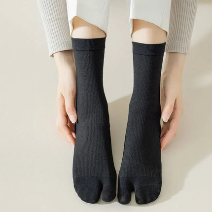 1/3 Pairs Japanese Style Tabi Toe Socks for Men Women Summer Fiber Two Finger Socks Kimono Flip Flop Sandal Split Tabi Toe Sock