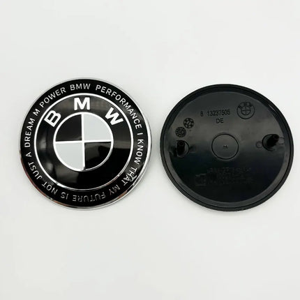 3D ABS 74mm 82mm Car Front Hood Badge Logo Rear Trunk Emblem For BMW M Performance E39 E60 E90 F20 F15 E46 G20 G30 Accessories