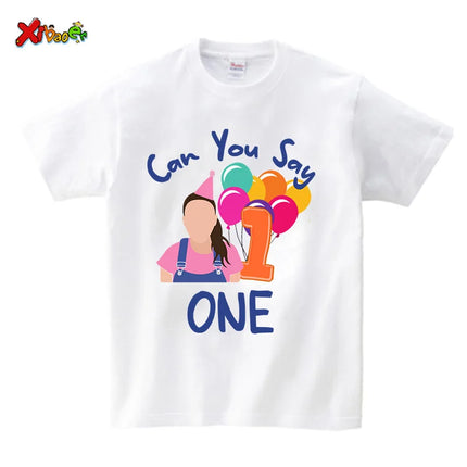 Birthday Girl Shirt Boy First Birthday Shirt Family Matching outfit 1st Birthday can you say family one first birthday party 2nd