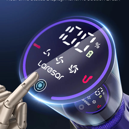 Laresar V7 500W 50KPA Suction Power Cordless Vacuum Cleaner  Handheld smart Home appliance Removable Battery Dust Cup