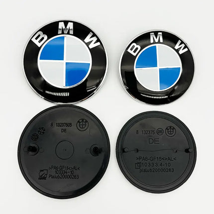 3D ABS 74mm 82mm Car Front Hood Badge Logo Rear Trunk Emblem For BMW M Performance E39 E60 E90 F20 F15 E46 G20 G30 Accessories