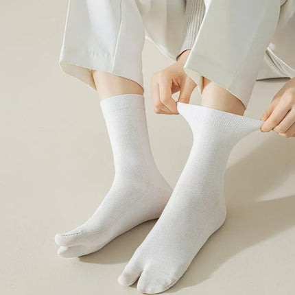 1/3 Pairs Japanese Style Tabi Toe Socks for Men Women Summer Fiber Two Finger Socks Kimono Flip Flop Sandal Split Tabi Toe Sock