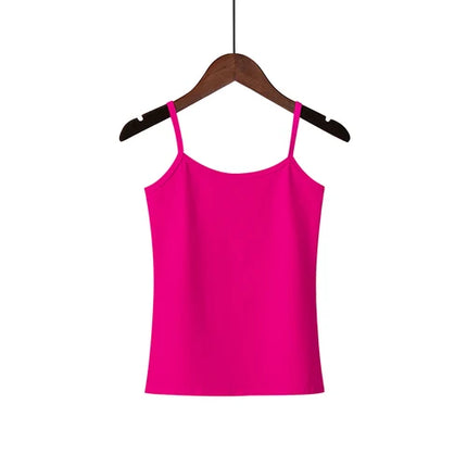 2025 Spring Summer Tank Tops Women Sleeveless Big Size T Shirt Ladies Vest Singlets Camisole Cotton Ladies Vest 16 Colors 3XL