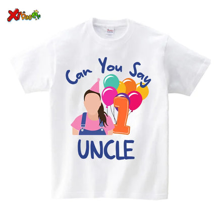 Birthday Girl Shirt Boy First Birthday Shirt Family Matching outfit 1st Birthday can you say family one first birthday party 2nd