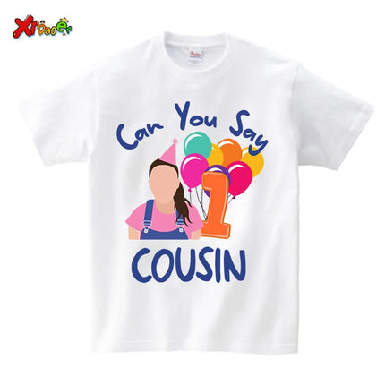 Birthday Girl Shirt Boy First Birthday Shirt Family Matching outfit 1st Birthday can you say family one first birthday party 2nd